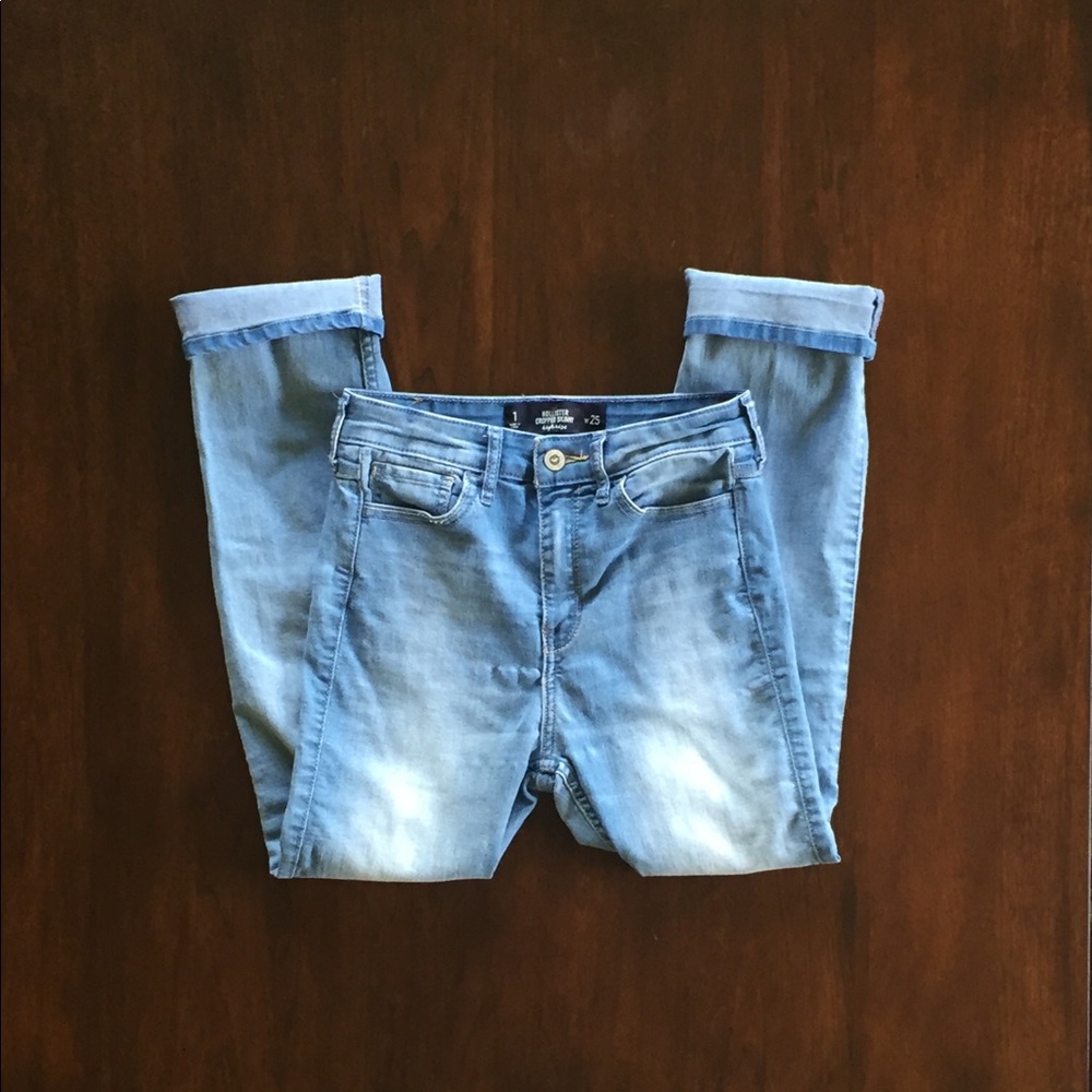 Size 1 High-Waisted Skinny Cropped Jeans